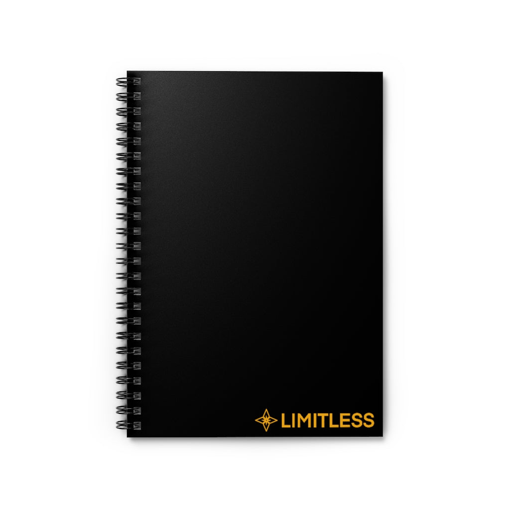 Yellow LIMITLESS Spiral Notebook - Ruled Line