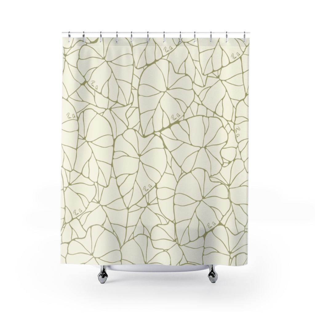 Kalo Shower Curtain (Green/White)