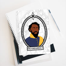 Load image into Gallery viewer, Tribal King Kamehameha IV Journal - Ruled Line (White)
