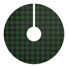 Load image into Gallery viewer, Kanaka Plaid Christmas Tree Skirt (Green)
