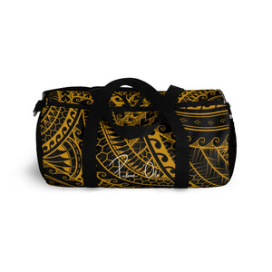 Tribal Script Duffel Bag (Yellow)
