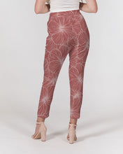 Load image into Gallery viewer, Hibiscus Women&#39;s Belted Tapered Pants (Light Pink)
