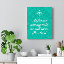 Load image into Gallery viewer, Scripture Canvas Gallery Wraps (Teal)
