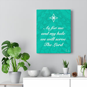 Scripture Canvas Gallery Wraps (Teal)