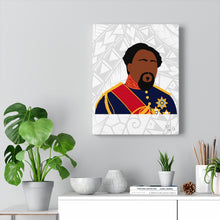 Load image into Gallery viewer, King Kamehameha V Canvas Gallery Wraps (White)
