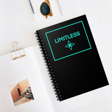 Load image into Gallery viewer, Teal LIMITLESS Square Spiral Notebook - Ruled Line
