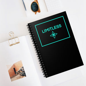 Teal LIMITLESS Square Spiral Notebook - Ruled Line