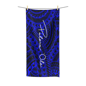 Tribal Polycotton Towel (Royal Blue)