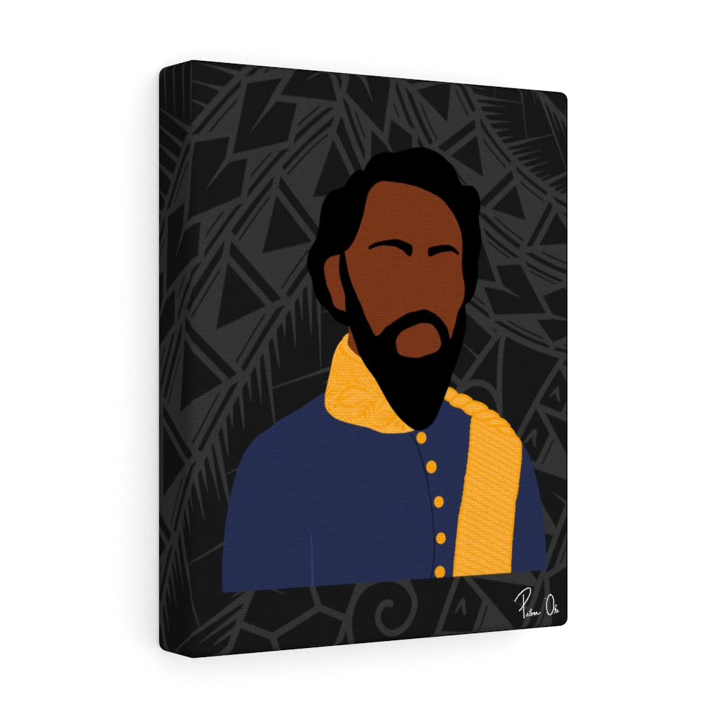 King Kamehameha IV Canvas Gallery Wraps (Black)