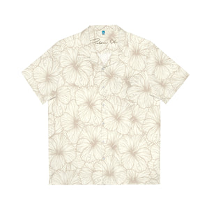 Hibiscus Aloha Shirt (Off White)