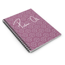 Load image into Gallery viewer, Puakenikeni Spiral Notebook - Ruled Line (Purple)
