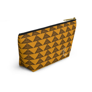 ‘Io Script Accessory Pouch w T-bottom (Yellow)