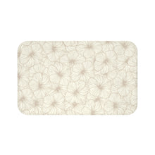 Load image into Gallery viewer, Hibiscus Bath Mat (Off White)
