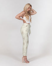 Load image into Gallery viewer, Hibiscus Women&#39;s Belted Tapered Pants (Off White)
