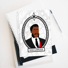 Load image into Gallery viewer, Tribal King Lunalilo Journal - Ruled Line (White)
