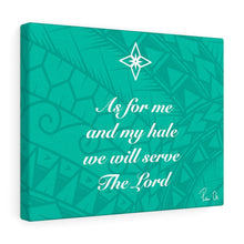 Load image into Gallery viewer, Scripture Canvas Gallery Wraps (Teal)
