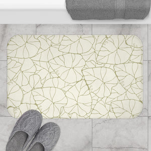 Kalo Bath Mat (Green/White)