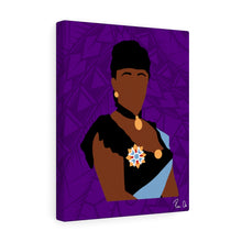 Load image into Gallery viewer, Queen Liliuokalani Canvas Gallery Wraps (Purple)
