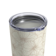 Load image into Gallery viewer, Hibiscus Tumbler Cup 10oz (Off White)
