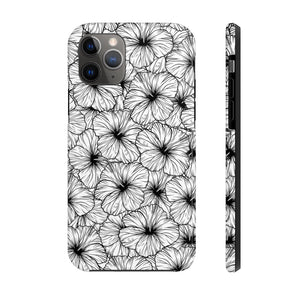 Hibiscus Phone Case (B&W)