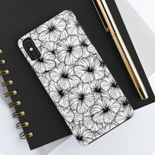 Load image into Gallery viewer, Hibiscus Phone Case (B&amp;W)

