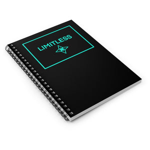 Teal LIMITLESS Square Spiral Notebook - Ruled Line