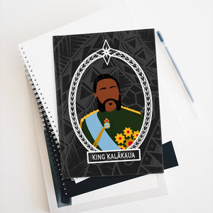 Tribal King Kalākaua Journal - Ruled Line (Black)