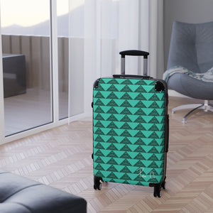 ‘Io Script Suitcase (Teal)