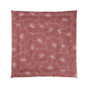 Hibiscus Comforter (Light Pink)