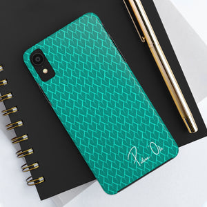 Spear Script Phone Case (Teal)