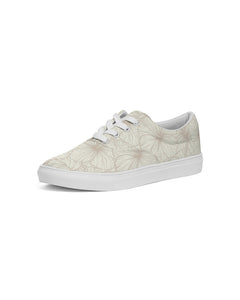 Hibiscus Women's Lace Up Canvas Shoe (Off White)