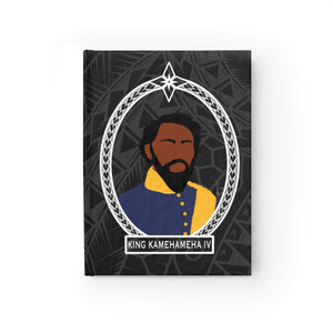 Tribal King Kamehameha IV Journal - Ruled Line (Black)