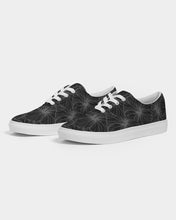 Load image into Gallery viewer, Hibiscus Women&#39;s Lace Up Canvas Shoe (Gray)

