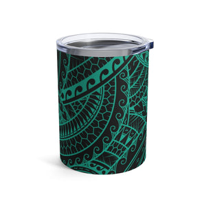 Tribal Tumbler Cup 10oz (Teal)