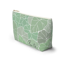Load image into Gallery viewer, Light Kalo Script Accessory Pouch w T-bottom
