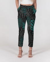 Load image into Gallery viewer, Laua’e Women&#39;s Belted Tapered Pants (Teal)
