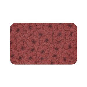 Hibiscus Bath Mat (Pink)