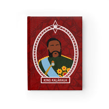 Load image into Gallery viewer, Tribal King Kalākaua Journal - Ruled Line (Red)
