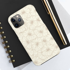 Hibiscus Phone Case (Off White)