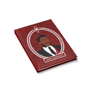Tribal King Lunalilo Journal - Ruled Line (Red)