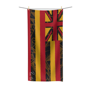 Tribal Flag Polycotton Towel (Yellow)