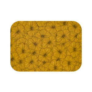 Hibiscus Bath Mat (Yellow)
