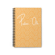 Load image into Gallery viewer, Puakenikeni Spiral Notebook - Ruled Line (Light Orange)
