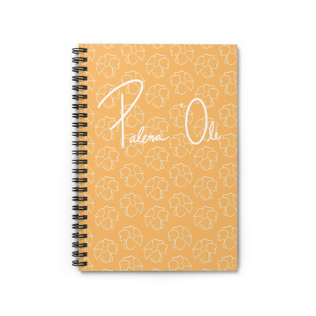 Puakenikeni Spiral Notebook - Ruled Line (Light Orange)