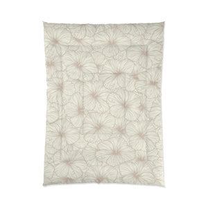 Hibiscus Comforter (Off White)