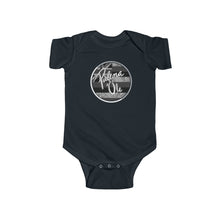 Load image into Gallery viewer, Kanaka Kollection Palena ‘Ole Flag Infant Fine Jersey Bodysuit (B&amp;W)
