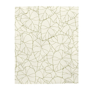 Kalo Velveteen Plush Blanket (Green/White)