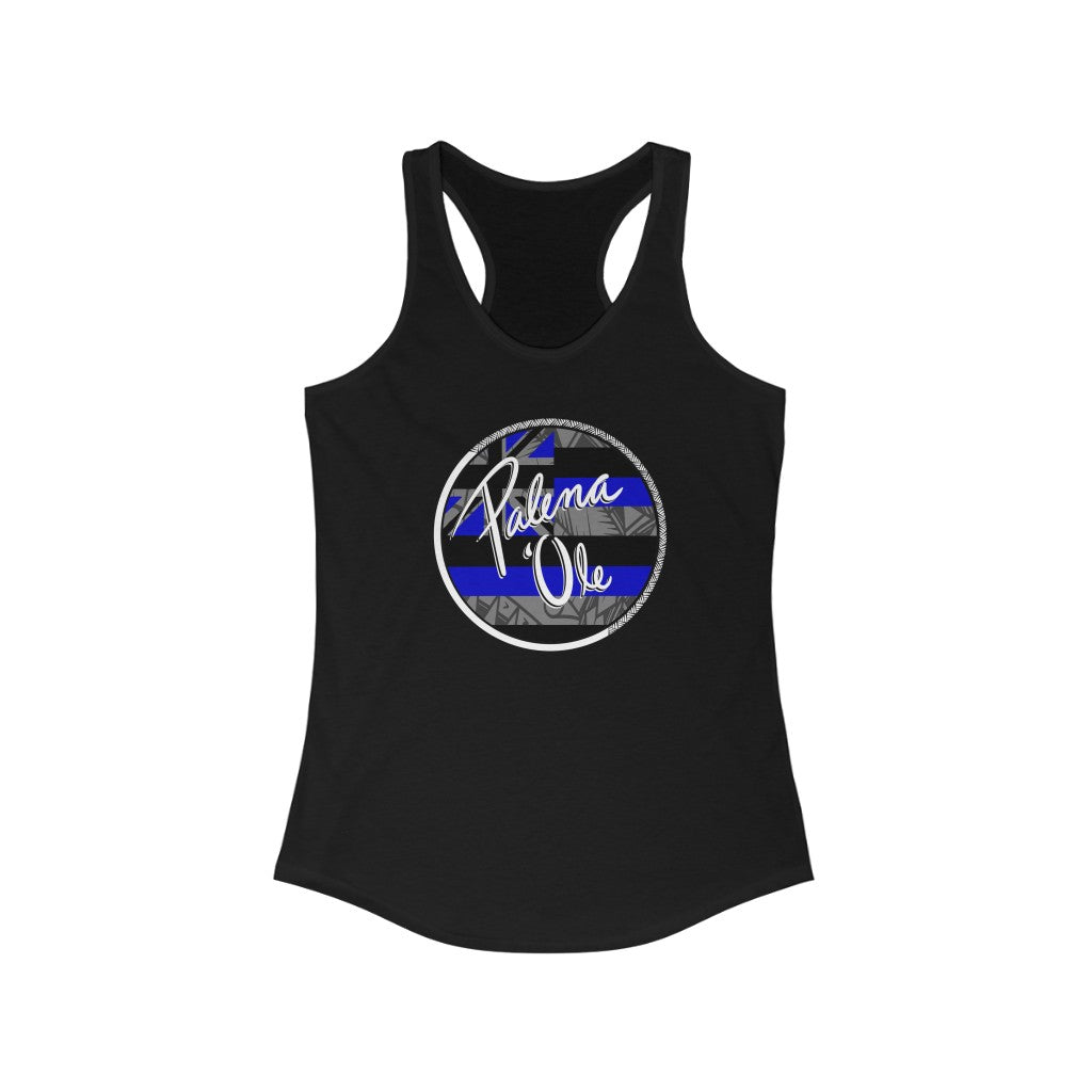 Kanaka Kollection Palena ‘Ole Flag Racerback Tank (Royal Blue)