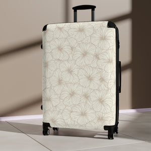 Hibiscus Suitcase (Off White)