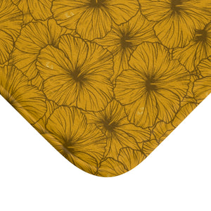 Hibiscus Bath Mat (Yellow)